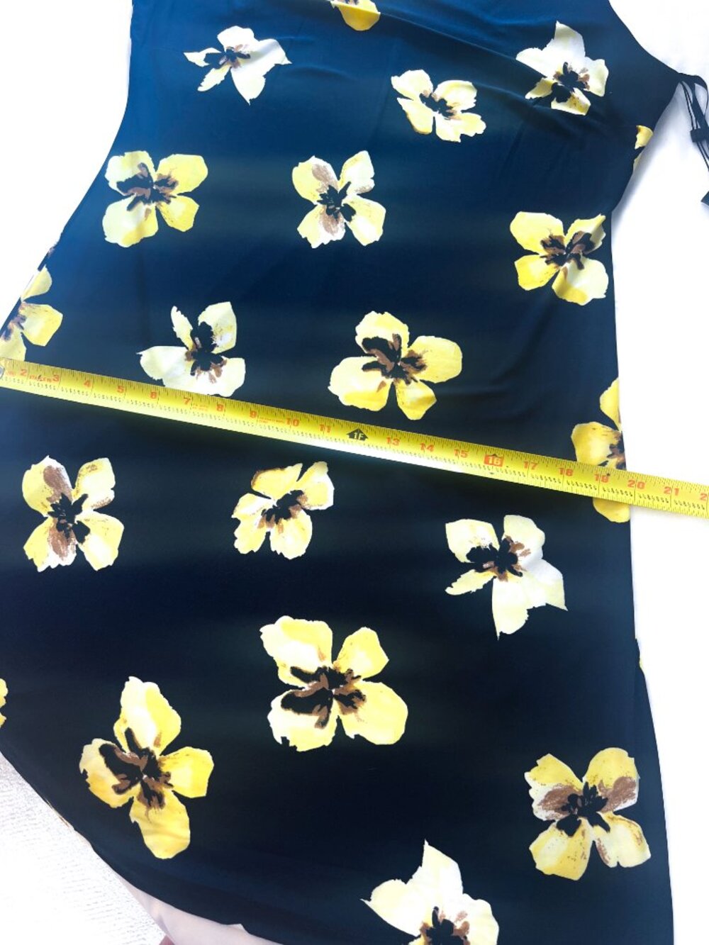 Tommy Hilfiger Floral Shift Dress- Women-10-Sky Captain Dark Navy Yellow-NWT - Picture 10 of 11